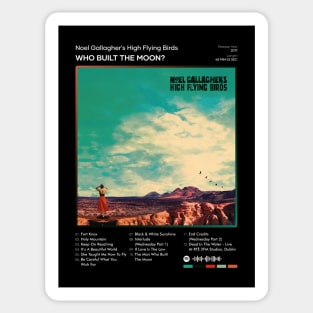 Noel Gallagher's High Flying Birds - Who Built The Moon? Tracklist Album Sticker